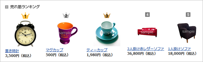 ランキングを表示